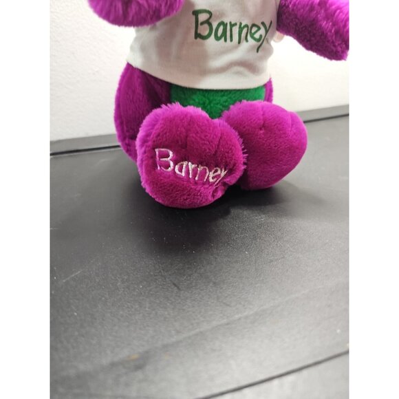 Barney Plush Dinosaur Doll 12” Purple Lyons Group Vintage 1992 toy WITH SHIRT - Picture 3 of 7